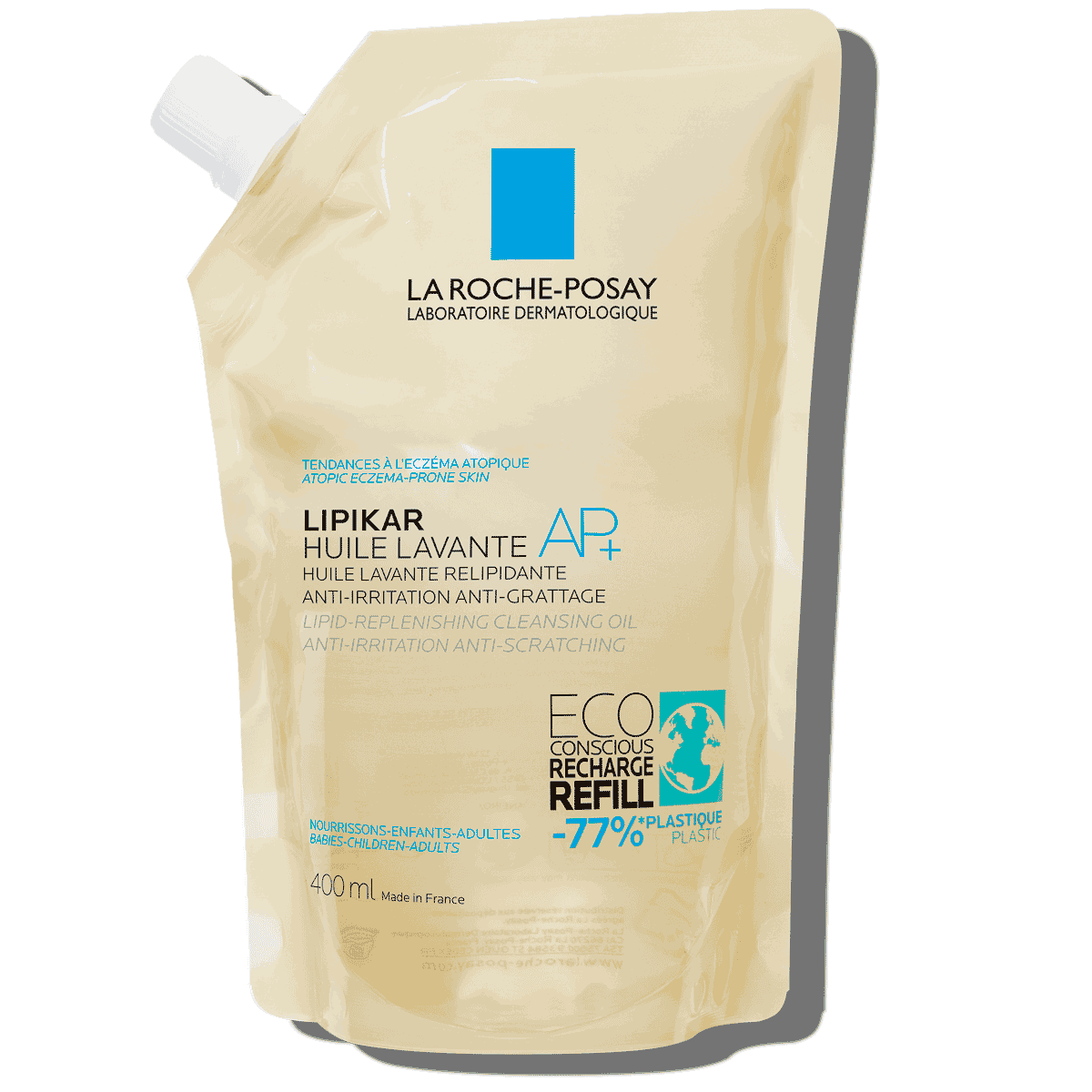 LaRochePosay-Product-Eczema-Lipikar-Eco-conscious-Refill-CleansingOilAP-400ml-3337875735759-FSS
